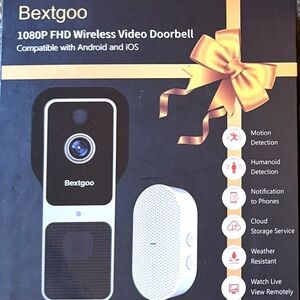 Black and Silver 1080P FHD Video Doorbell